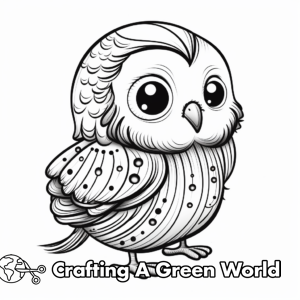 Budgie Coloring Pages - Free &amp; Printable!