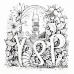 Fantasy-themed Alphabet Coloring Pages 2