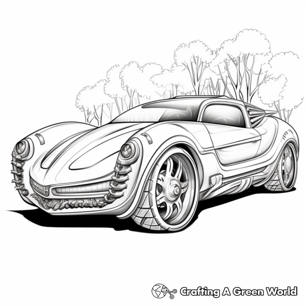 Unicorn Car Coloring Pages - Free & Printable!