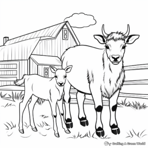 Farm Animal Veterinary Coloring Pages 2