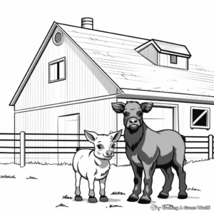 Farm Animal Veterinary Coloring Pages 3
