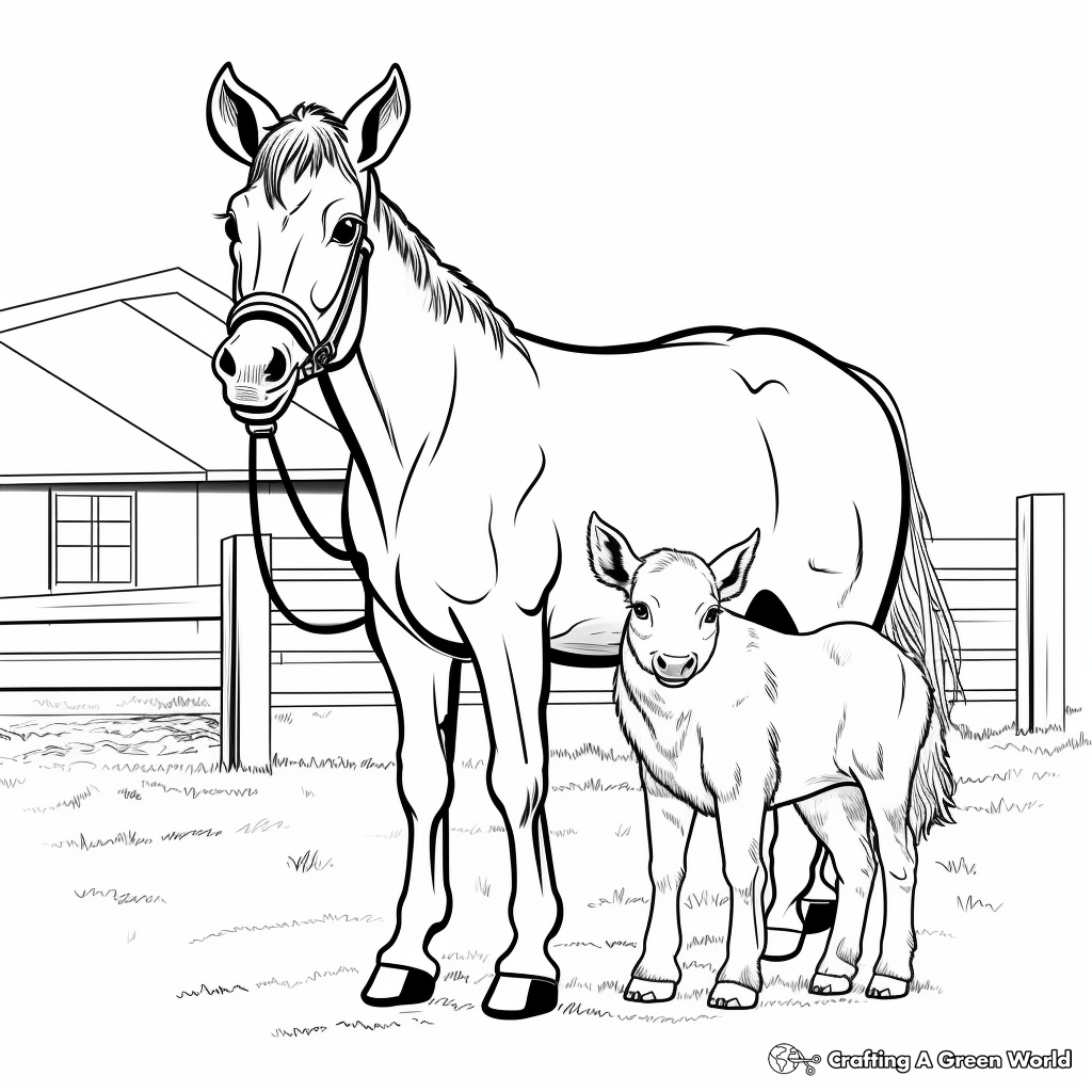 Farm Animal Veterinary Coloring Pages 4