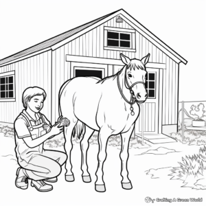 Farm Animals Vet Tech Coloring Pages 2