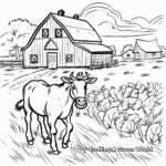 Farm in Fall Season Coloring Pages 1