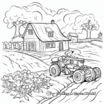 Farm Life Spring Coloring Pages 2