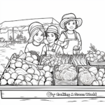 Farmers' Market Coloring Pages 2