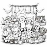 Farmers' Market Coloring Pages 3