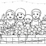 Farmers' Market Coloring Pages 4
