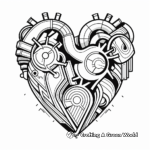Fascinating Abstract Heart Coloring Pages 4