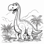 Fascinating Diplodocus Coloring Pages 2
