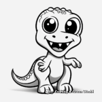 Fascinating Fossil Dinosaur Coloring Pages 4