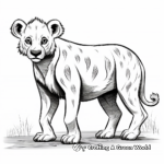 Fascinating Hyena Coloring Pages for Enthusiasts 1