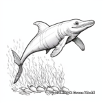 Fascinating Ichthyosaurus Coloring Pages 1