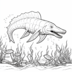 Fascinating Ichthyosaurus Coloring Pages 2