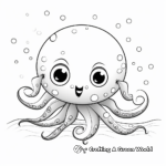 Fascinating Octopus Coloring Pages 1