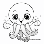Fascinating Octopus Coloring Pages 3