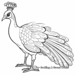 Fascinating Palawan Peacock-Pheasant Coloring Pages 1