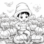 Fascinating Pumpkin Patch Coloring Pages 4