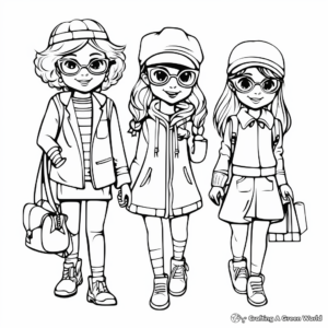 Fashion Accessories Coloring Pages for Children 2
