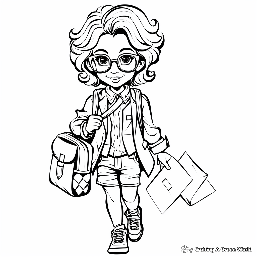 Fashion Accessories Coloring Pages for Children 3