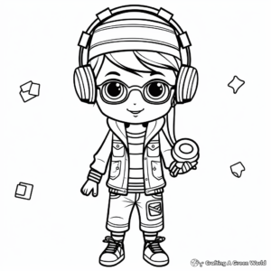 Fashion Accessories Coloring Pages for Children 4