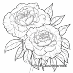Fashion Inspired Peony Design Coloring Pages 3
