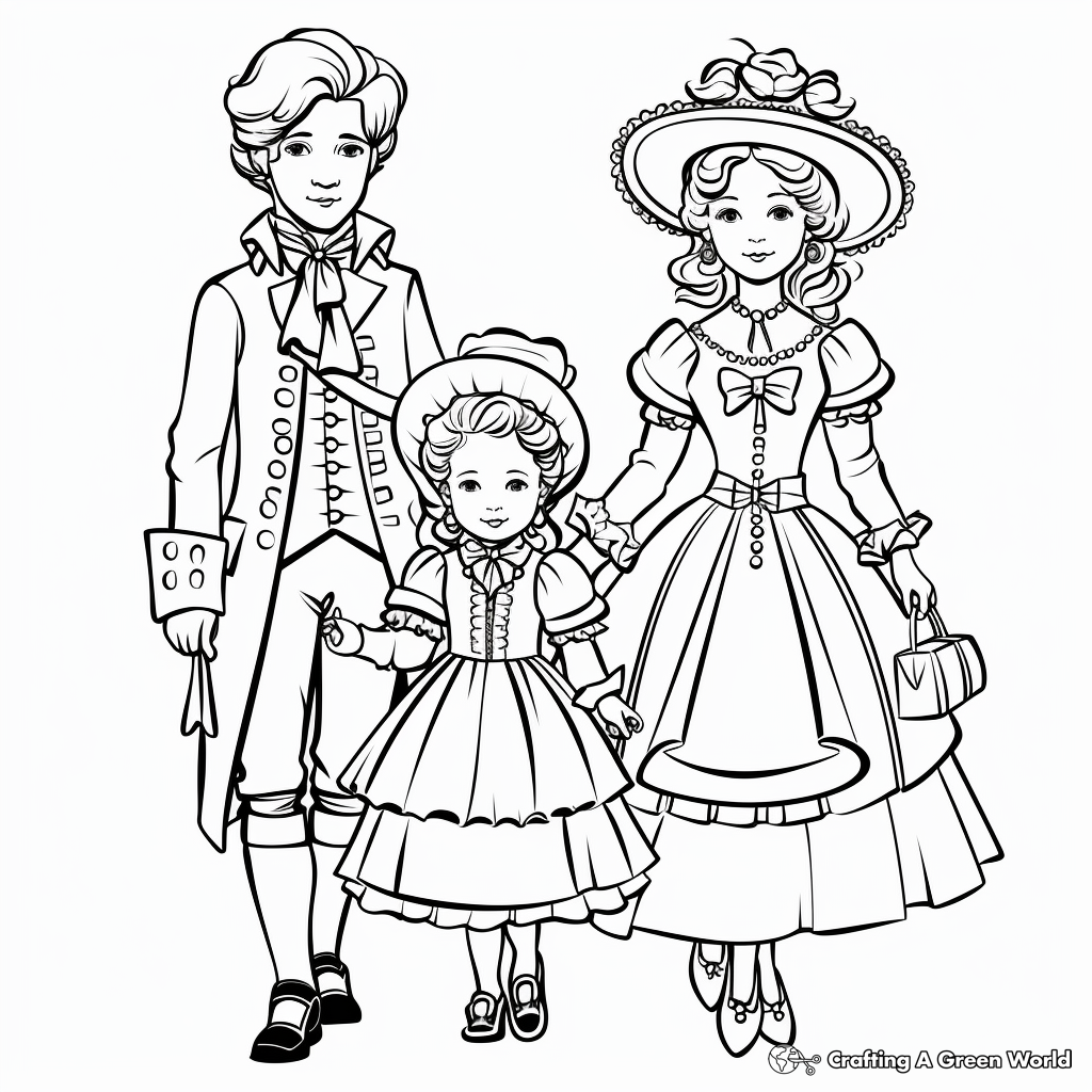 Fashion Through the Ages Coloring Pages 3