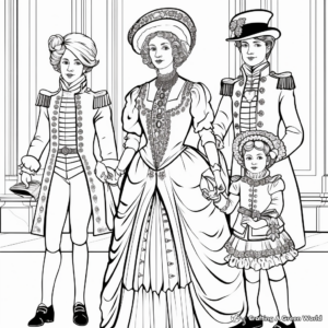 Fashion Through the Ages Coloring Pages 4