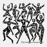 Fauvist The Dance by Matisse Coloring Pages 3