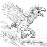 Fearless Atrociraptor Hunting Prey Coloring Pages 2
