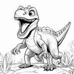 Feathered Albertosaurus Coloring Pages 3