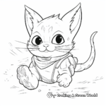 Feisty Chinchilla in Action Coloring Pages 1