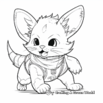 Feisty Chinchilla in Action Coloring Pages 2