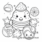 Festive Christmas Cookies Coloring Pages 1