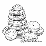 Festive Christmas Cookies Coloring Pages 3