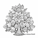 Festive Christmas Tree Coloring Pages 3