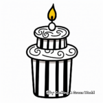 Festive Hanukkah Candle Coloring Pages 3