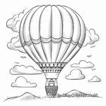 Festive Hot-Air Balloon Coloring Pages 2