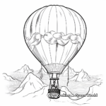 Festive Hot-Air Balloon Coloring Pages 4