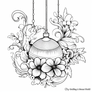 Festive Ornament Coloring Pages for December 2
