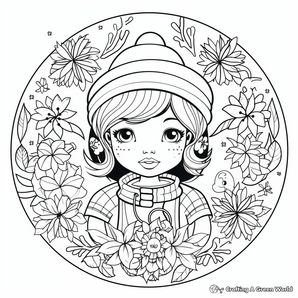 Festive Ornament Coloring Pages for December 4