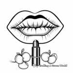 Festive Party Blower Lips Coloring Pages 2