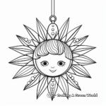 Festive Tree Topper Ornament Coloring Pages 2