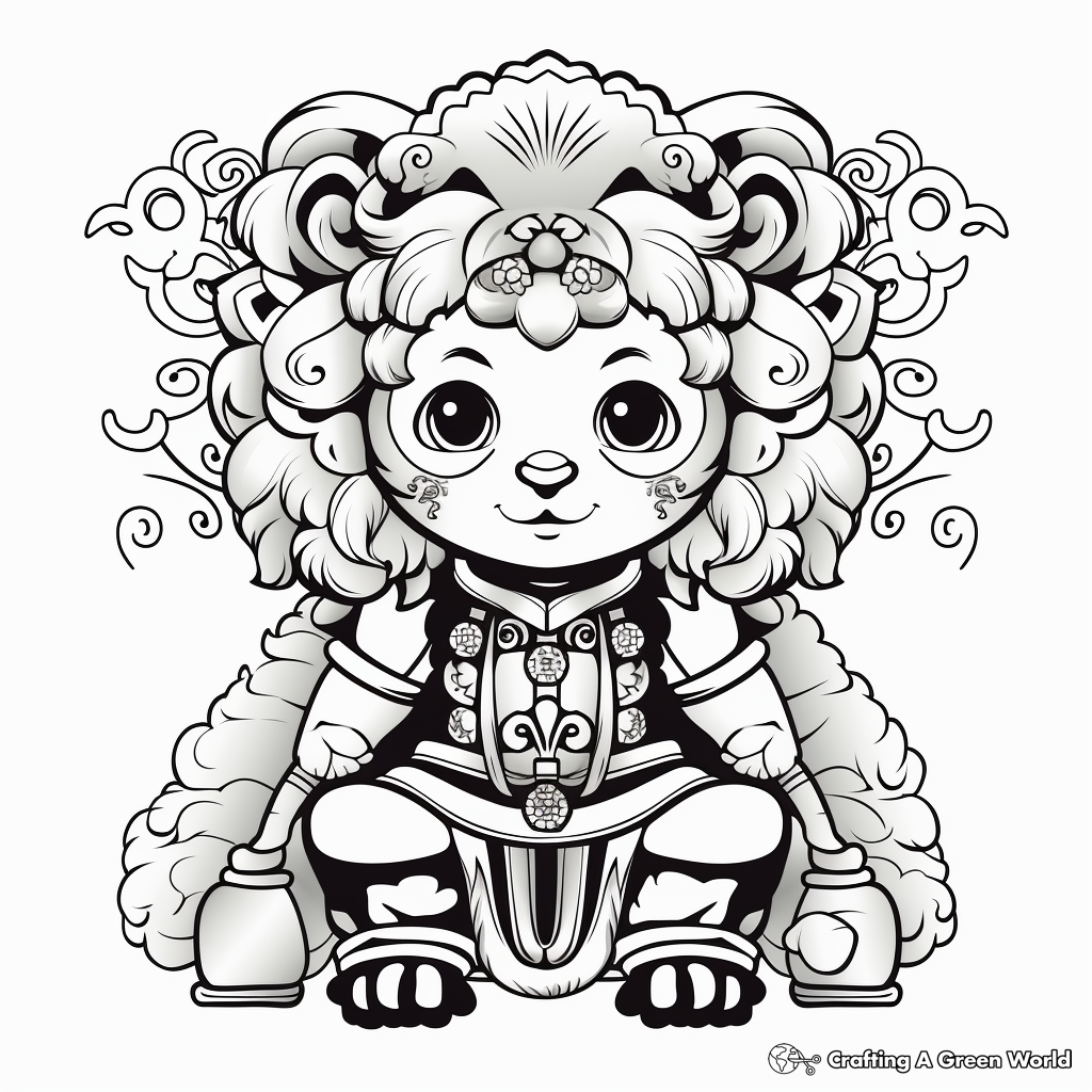 Festive Zodiac Coloring Pages for Chinese New Year 2023 3