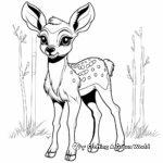 Fetching Baby Fawn Coloring Pages 1