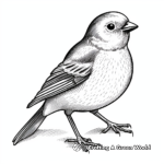 Field Sparrow Coloring Pages for Bird Lovers 3
