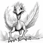 Fierce Roaring Troodon Coloring Pages 2
