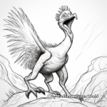 Fierce Roaring Troodon Coloring Pages 4