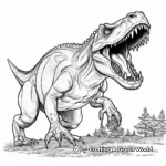 Fierce Tyrannosaurus Rex Coloring Pages 2