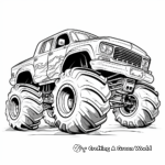 Hojas para colorear de Hot Wheels Monster Truck 2